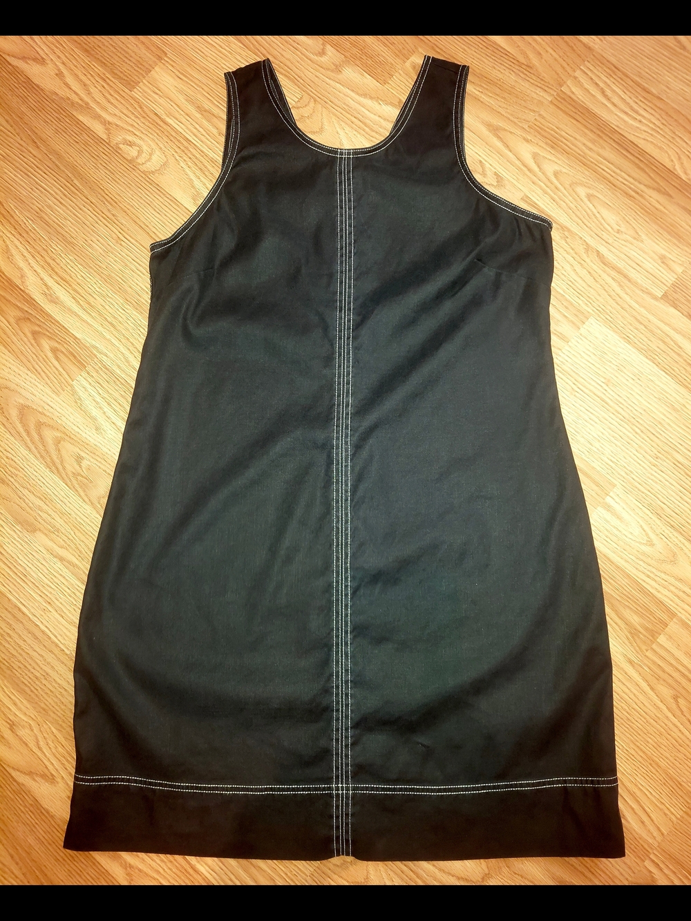 EUC SZ L Tommy Bahama Black Palm-A-Dora Sleeveless Sheath Dress Linen Tencel - Picture 7 of 12